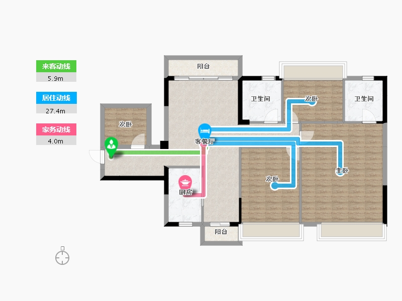 广西壮族自治区-南宁市-荣和公园里-117.08-户型库-动静线