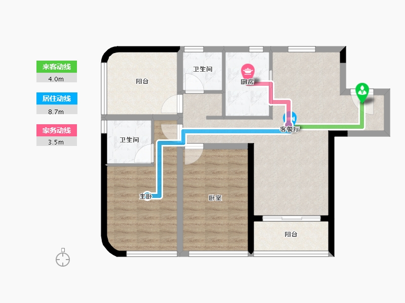 广东省-珠海市-格力海岸-78.14-户型库-动静线