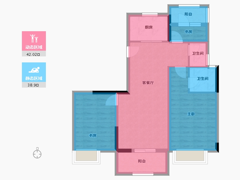 河南省-南阳市-颐和府-85.00-户型库-动静分区