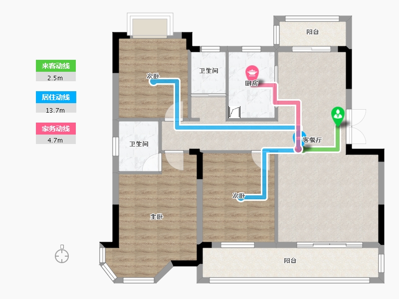 湖南省-长沙市-奥莱城-102.01-户型库-动静线