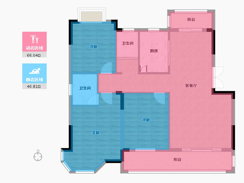 湖南省-长沙市-奥莱城-102.01-户型库-动静分区