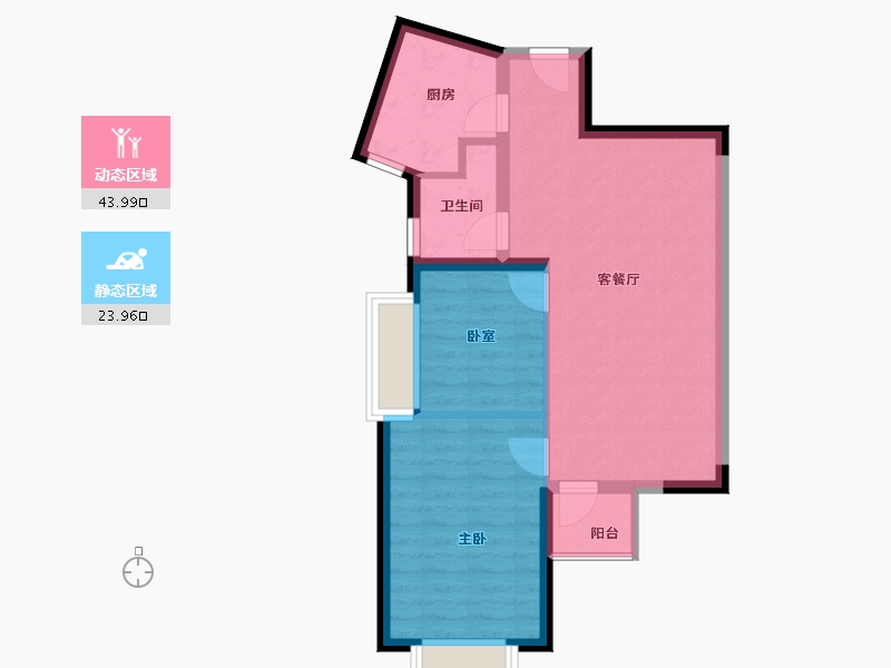 湖北省-武汉市-观湖园二期-60.96-户型库-动静分区