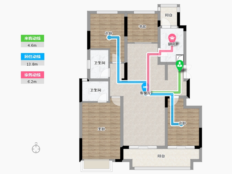 重庆-重庆市-江山樾-113.00-户型库-动静线