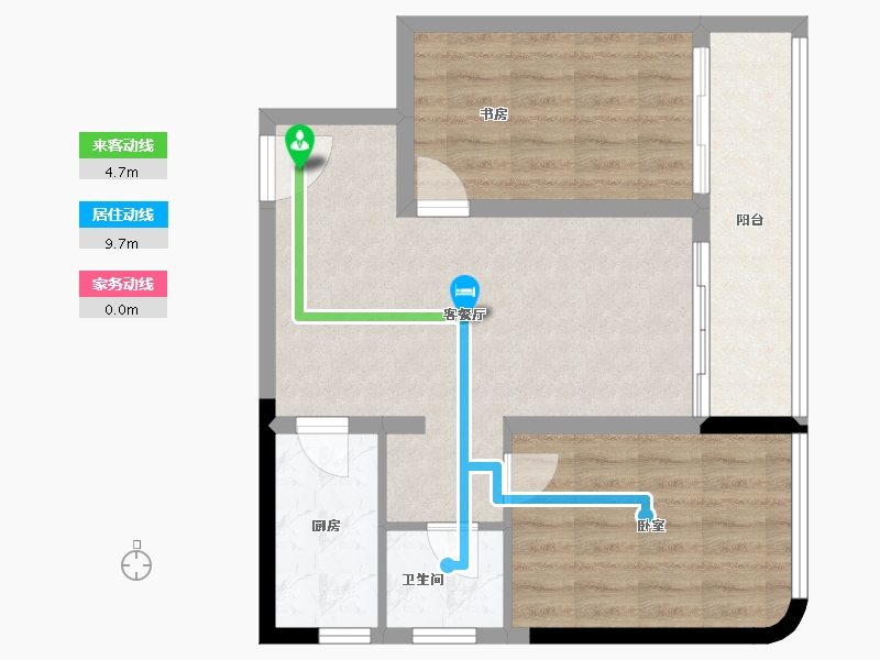 广东省-珠海市-格力海岸-64.93-户型库-动静线