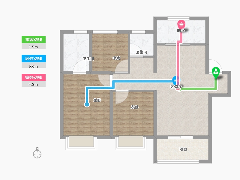 山东省-济南市-中建蔚蓝之城-92.01-户型库-动静线