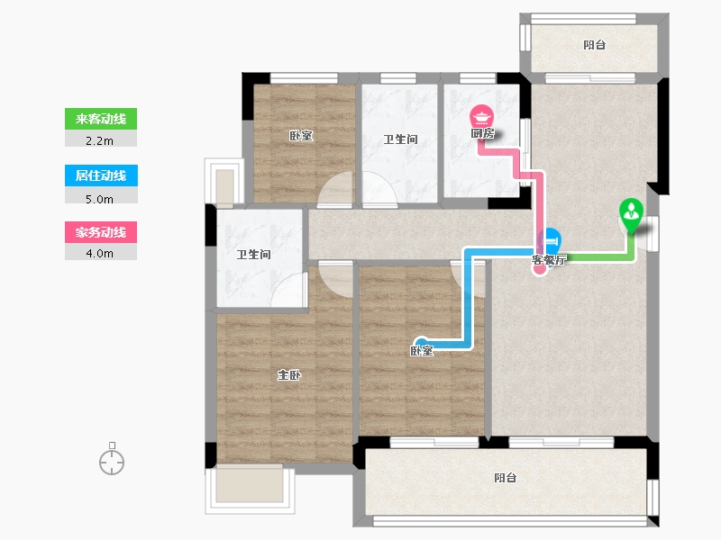 广东省-佛山市-保利紫山-81.00-户型库-动静线