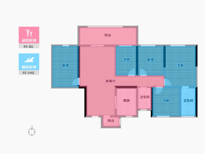 贵州省-黔南布依族苗族自治州-中铁国际生态城白晶谷&逸昱-117.34-户型库-动静分区