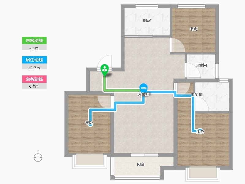 山东省-济南市-中建蔚蓝之城-96.81-户型库-动静线