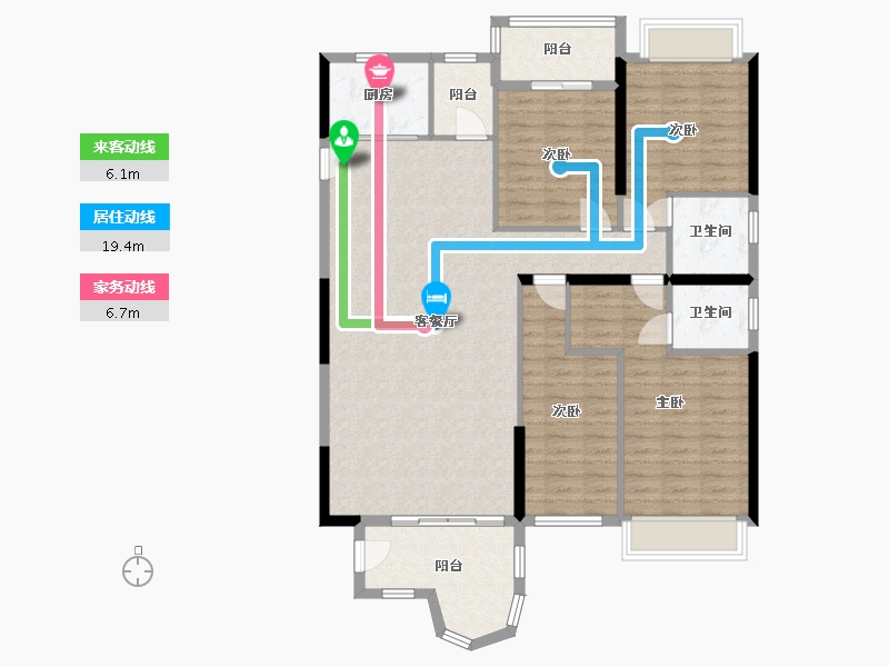 广东省-揭阳市-御江南-126.00-户型库-动静线