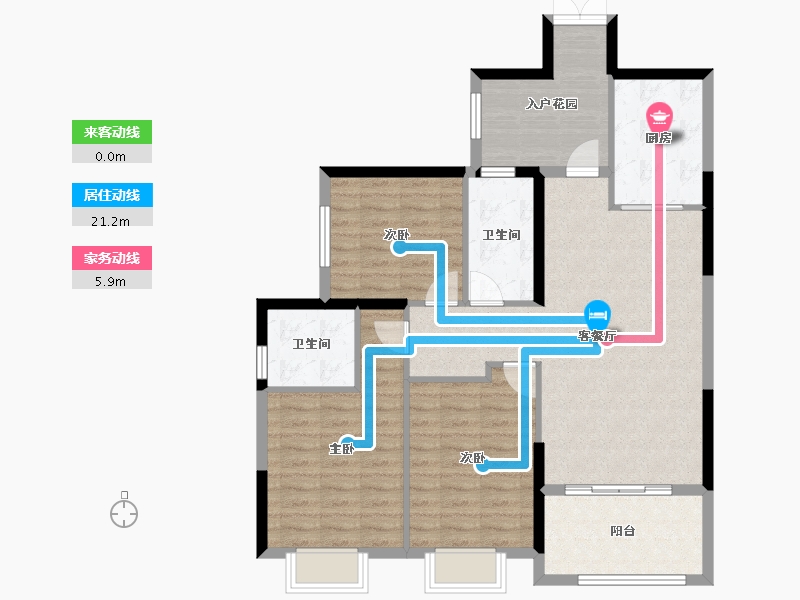 贵州省-贵阳市-中铁阅山湖-100.80-户型库-动静线