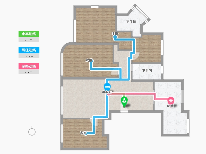 浙江省-温州市-新湖春晓-140.00-户型库-动静线