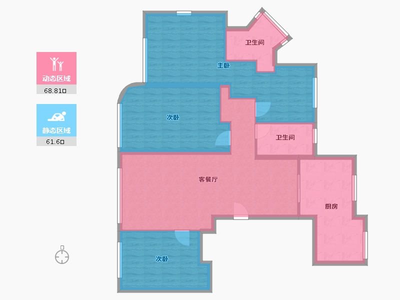 浙江省-温州市-新湖春晓-140.00-户型库-动静分区