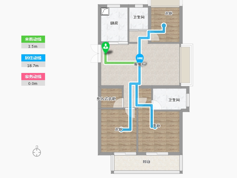 上海-上海市-东方惠雅-80.51-户型库-动静线