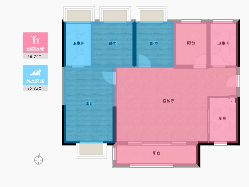 广东省-佛山市-123-85.00-户型库-动静分区