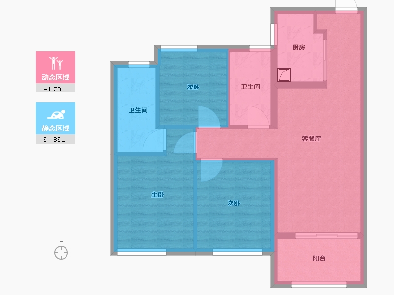 福建省-福州市-福州国贸学原-75.00-户型库-动静分区