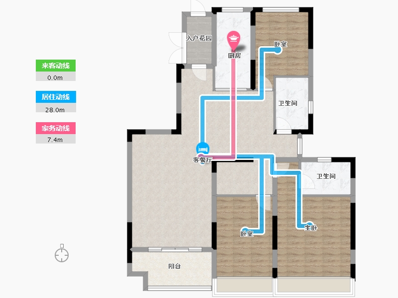 河南省-郑州市-郑州恒大养生谷-123.06-户型库-动静线