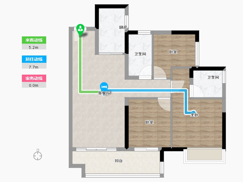 广东省-佛山市-保利紫山-81.00-户型库-动静线