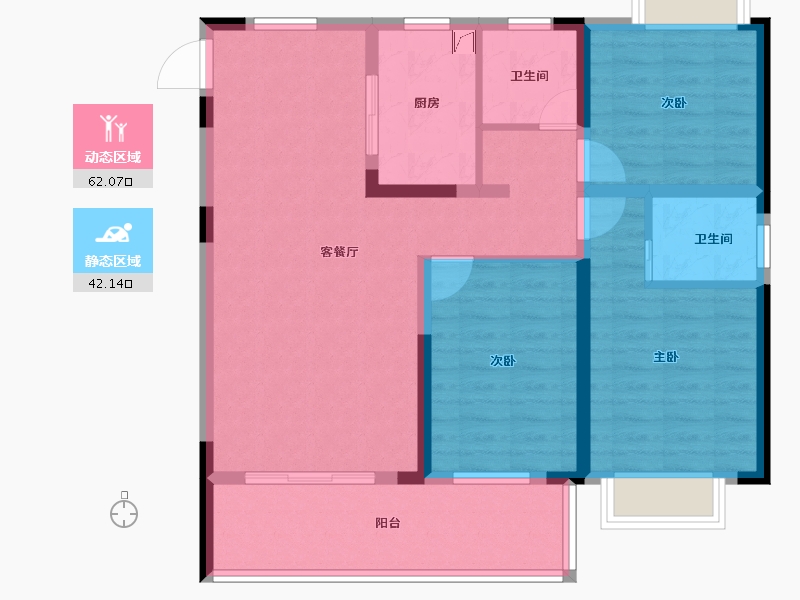 江西省-南昌市-祥和颂-92.80-户型库-动静分区