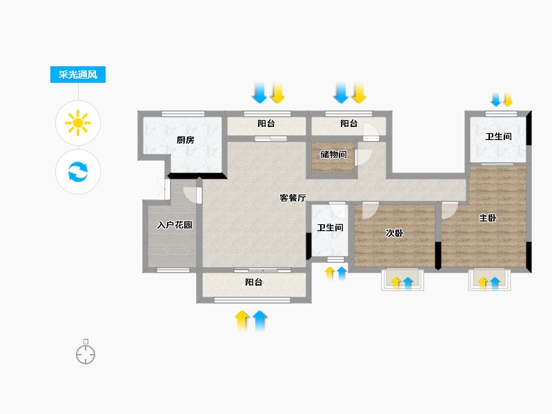 贵州省-黔南布依族苗族自治州-中铁国际生态城白晶谷&逸昱-109.19-户型库-采光通风