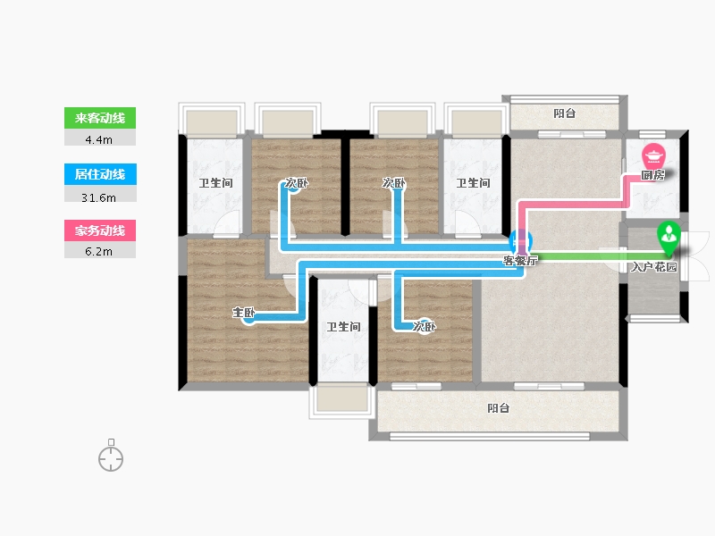 广东省-广州市-大壮名城-110.88-户型库-动静线