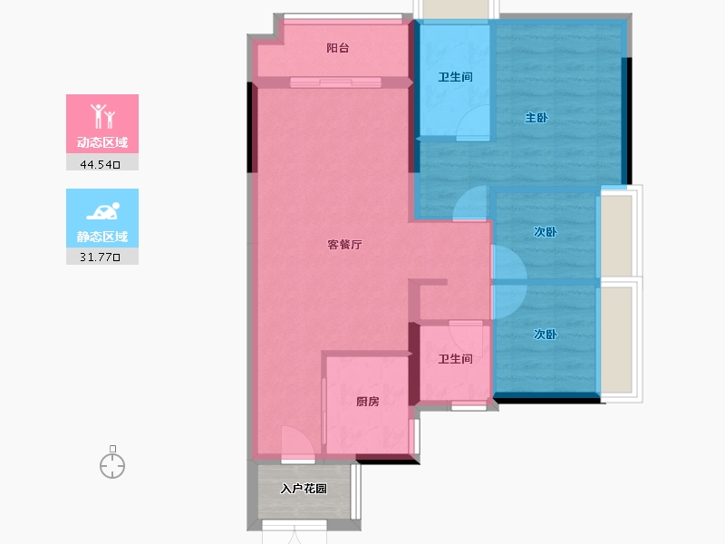 广东省-广州市-大壮名城-71.14-户型库-动静分区