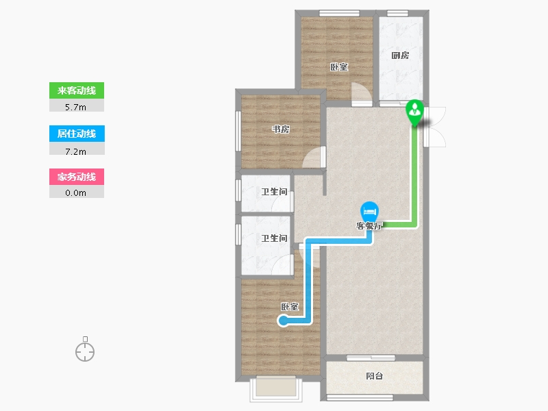 甘肃省-兰州市-兰石豪布斯卡-100.00-户型库-动静线