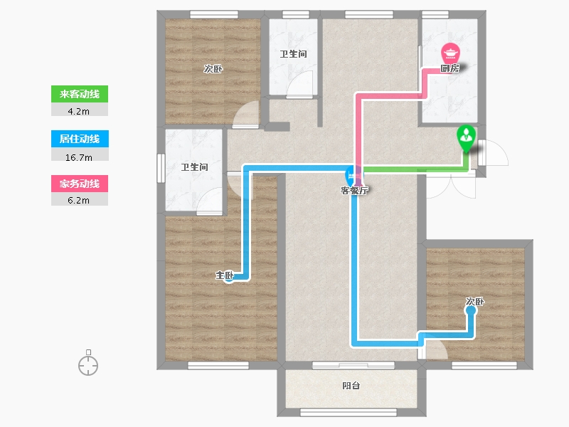 辽宁省-沈阳市-永同昌西江月-97.77-户型库-动静线