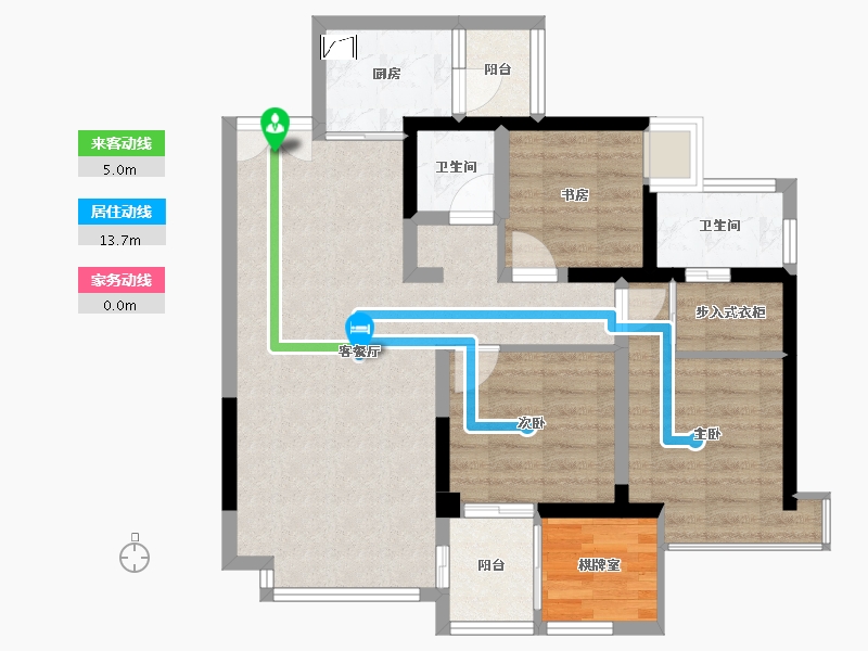 四川省-南充市-信智城-76.00-户型库-动静线