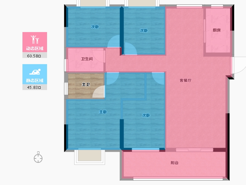 福建省-泉州市-守正书香名邸-99.98-户型库-动静分区