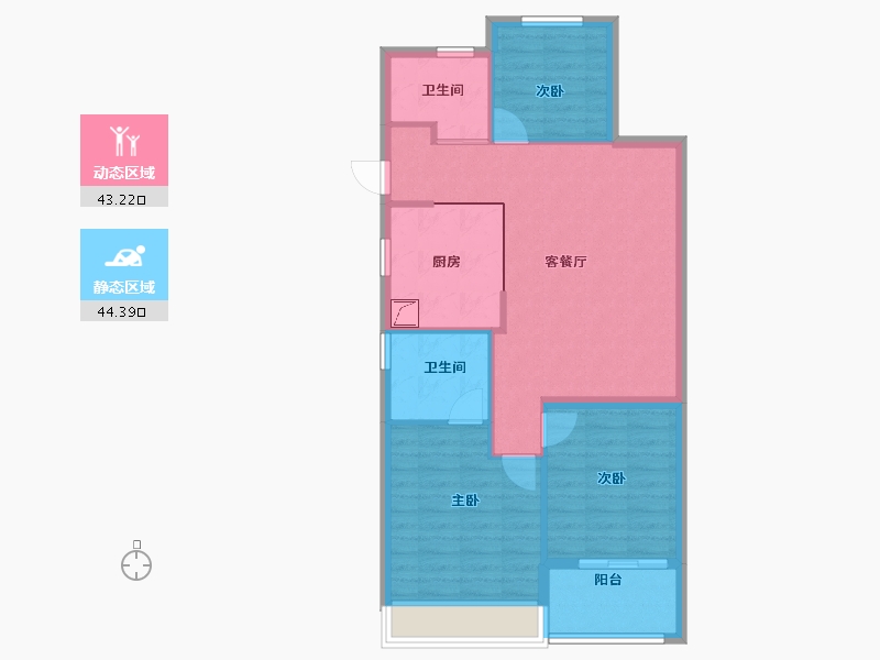 上海-上海市-鑫耀中城-79.15-户型库-动静分区