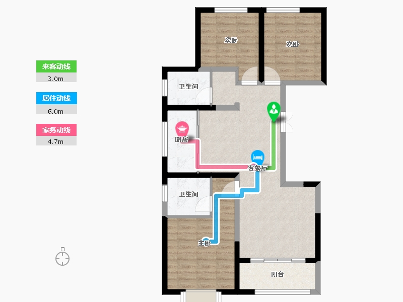 甘肃省-兰州市-嘉盛嘉和园-81.03-户型库-动静线