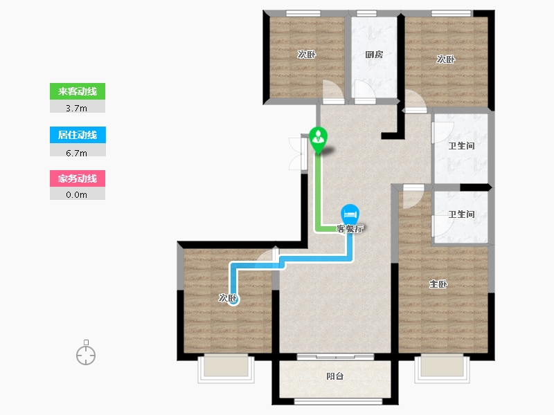 甘肃省-兰州市-嘉盛嘉和园-103.11-户型库-动静线