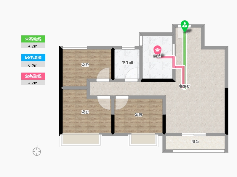 山东省-济南市-中建蔚蓝之城-87.20-户型库-动静线