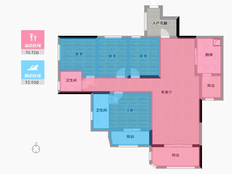 广东省-清远市-君廷湖山-117.00-户型库-动静分区