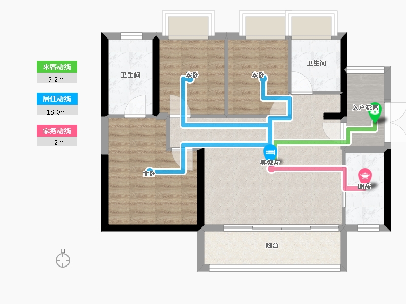 广东省-广州市-大壮名城-73.74-户型库-动静线