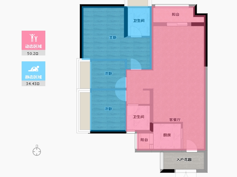 广东省-广州市-大壮名城-79.36-户型库-动静分区