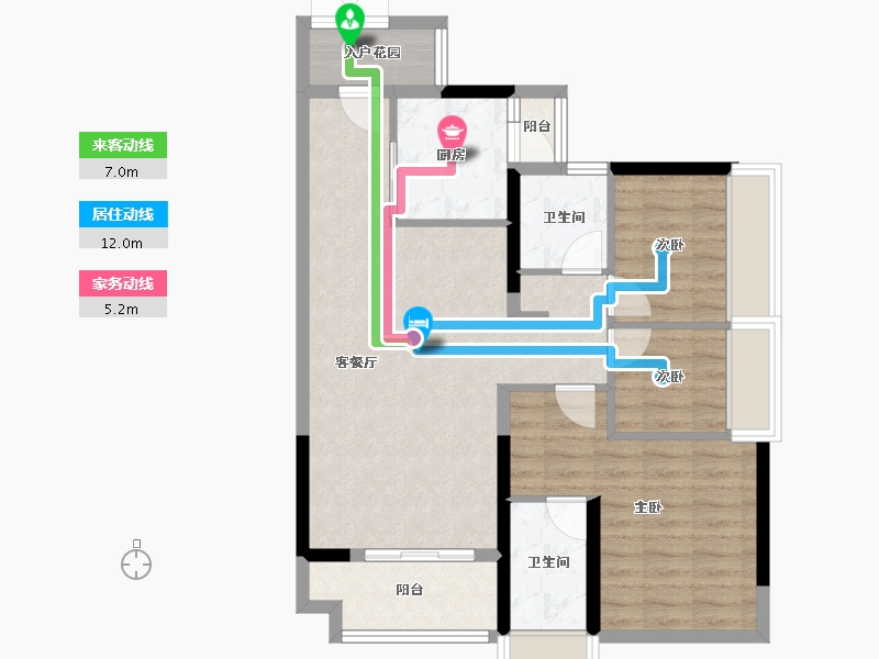 广东省-广州市-大壮名城-79.30-户型库-动静线