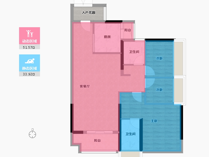 广东省-广州市-大壮名城-79.30-户型库-动静分区