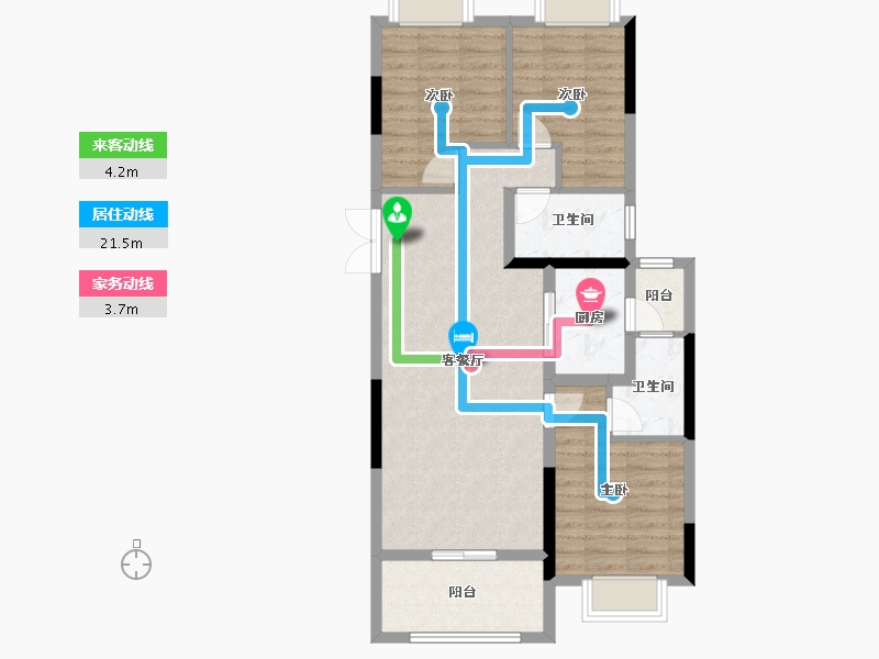 贵州省-贵阳市-广大城-82.40-户型库-动静线