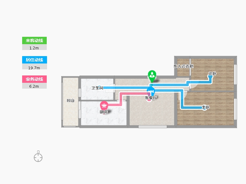 黑龙江省-鹤岗市-滨河北 -85.00-户型库-动静线