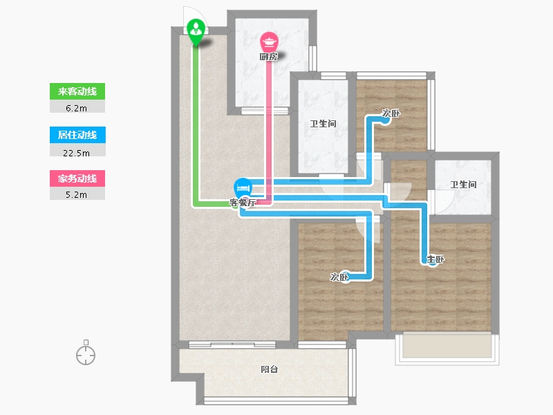 广东省-韶关市-保利中悦花园-77.00-户型库-动静线