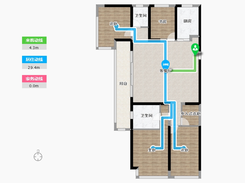 河南省-郑州市-美盛·金水印-133.15-户型库-动静线