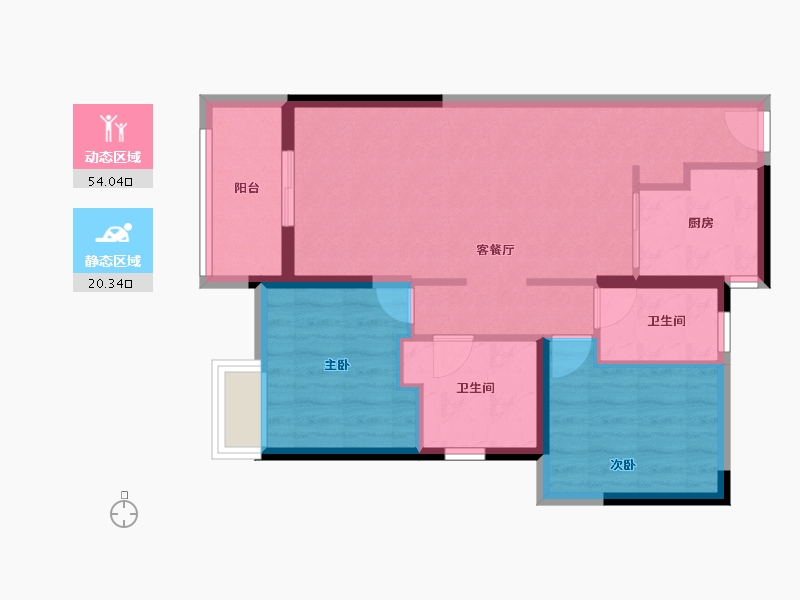 广东省-清远市-海伦湾-66.17-户型库-动静分区