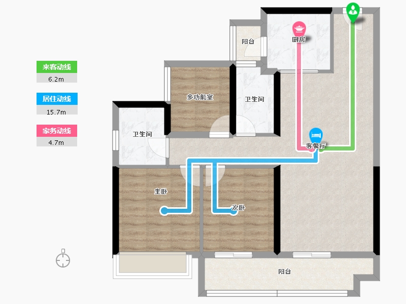 广东省-中山市-锦绣海湾城-86.04-户型库-动静线