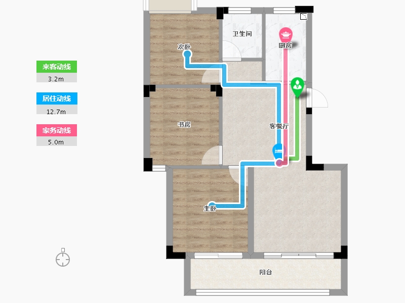 江西省-南昌市-九湾华苑-71.20-户型库-动静线