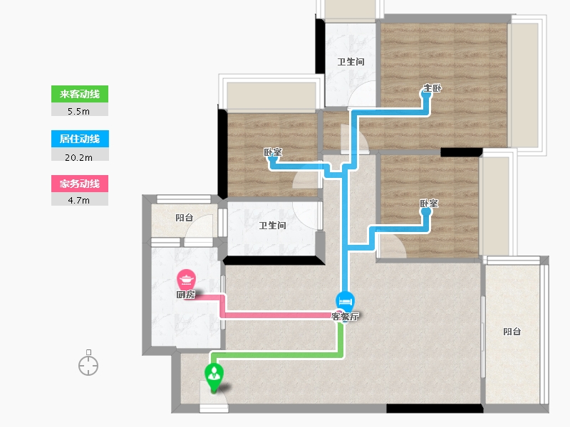 广东省-清远市-海港成天荷1号-82.77-户型库-动静线