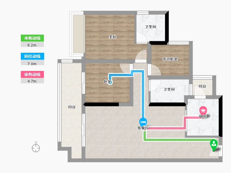 广东省-中山市-锦绣海湾城-82.64-户型库-动静线