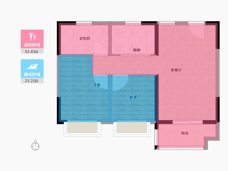 甘肃省-兰州市-兰州万达城-68.01-户型库-动静分区