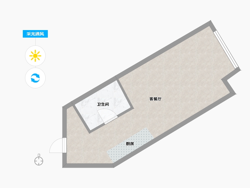 辽宁省-沈阳市-华府悦都-42.00-户型库-采光通风