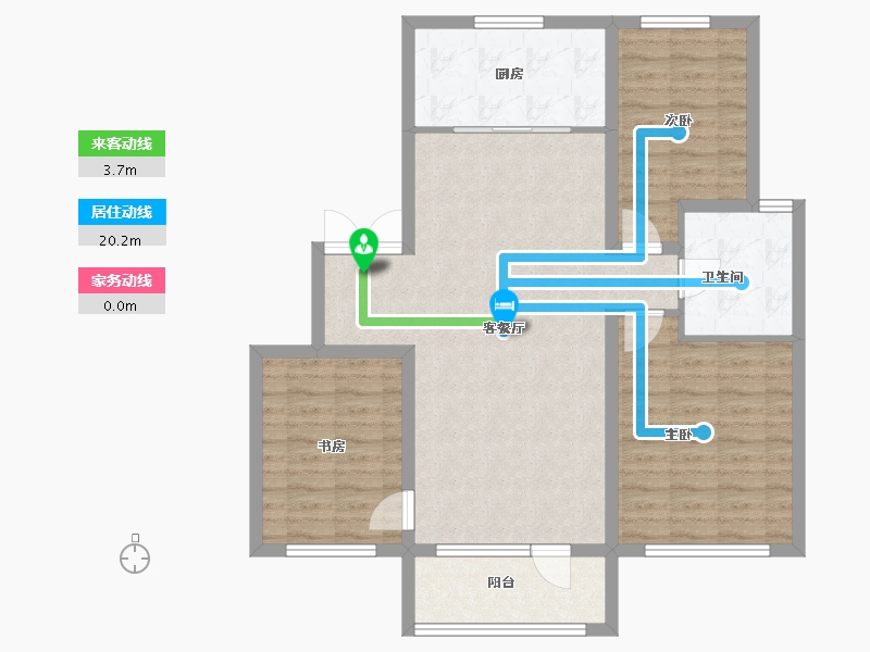 辽宁省-沈阳市-融创观澜壹号-90.77-户型库-动静线